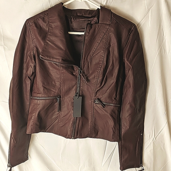 Blank NYC Jackets & Blazers - Blank NYC jacket coat brown vegan leather nwt size medium
